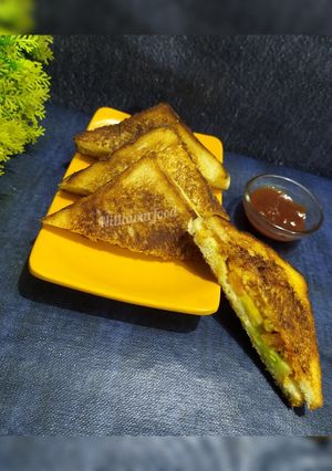 A picture of Maggi sandwich.