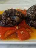 Morcilla con Pimientos de Piquillo