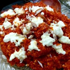 A picture of Gajar ka halwa.