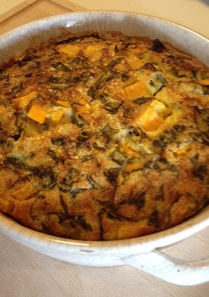 Une photo de Clafouti salé à l'Oseille et Butternut