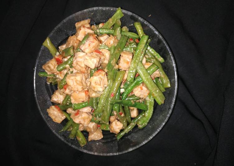 7. Tumis Tempe Kacang Panjang