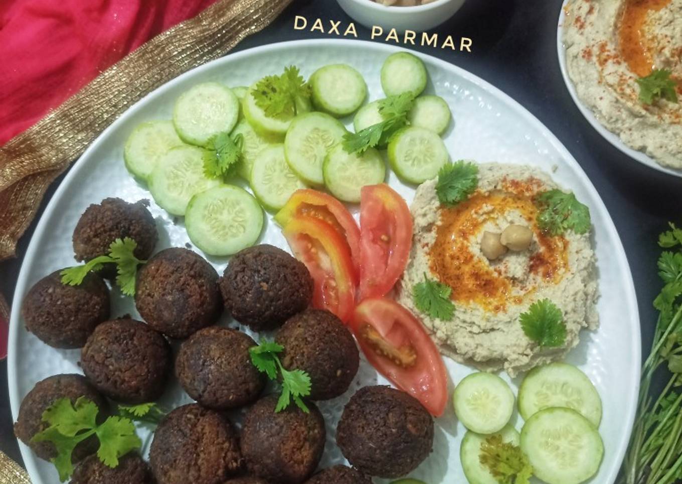 Nonfried Falafel With Hummus