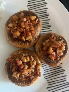 Una foto de Champiñones rellenos