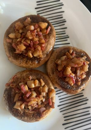 Una foto de Champiñones rellenos