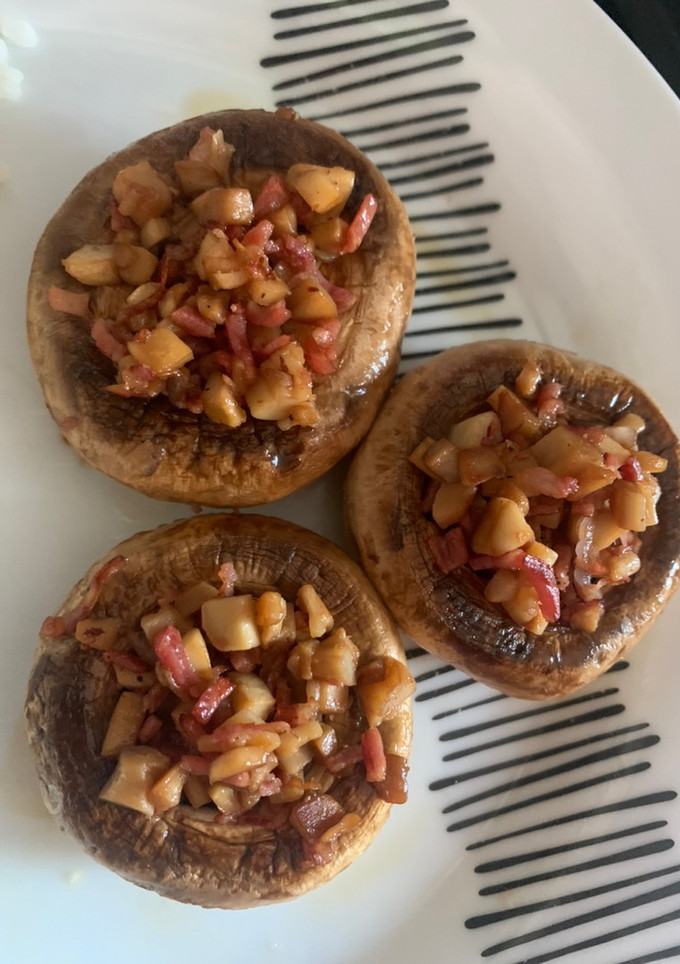 Una foto de Champiñones rellenos