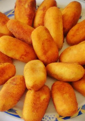 Foto principal de Croquetas de berenjena y langostinos