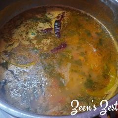 A picture of Daal Rasam.