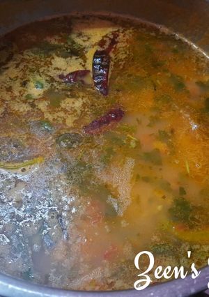 A picture of Daal Rasam.