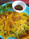 Spinach gramflour cheela