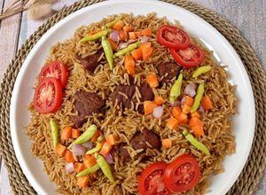 Foto resep Nasi Rendang basmati