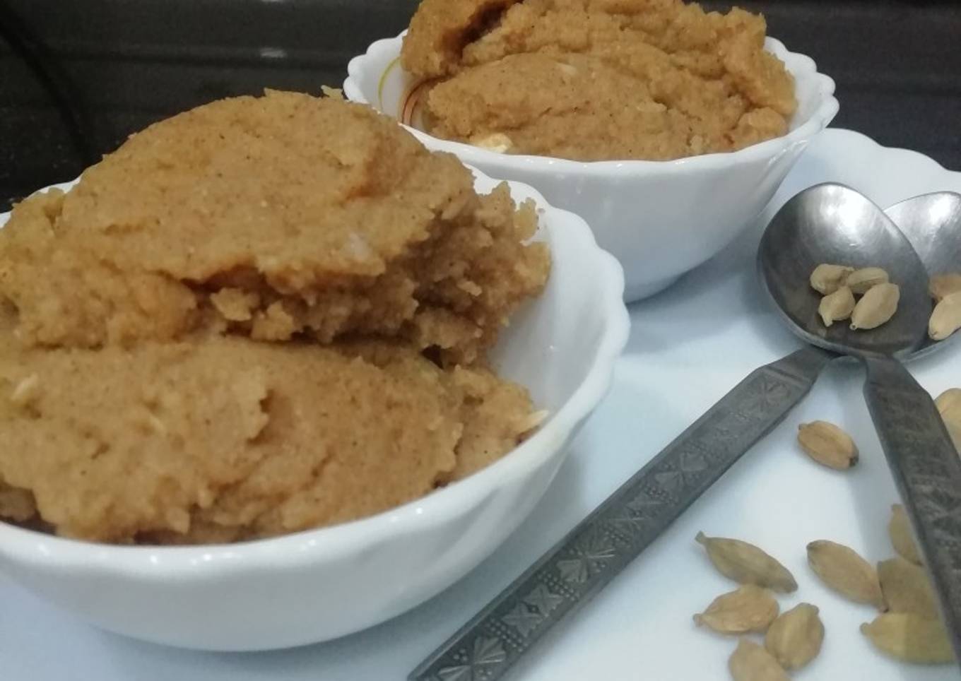 Cardamom Semolina Pudding