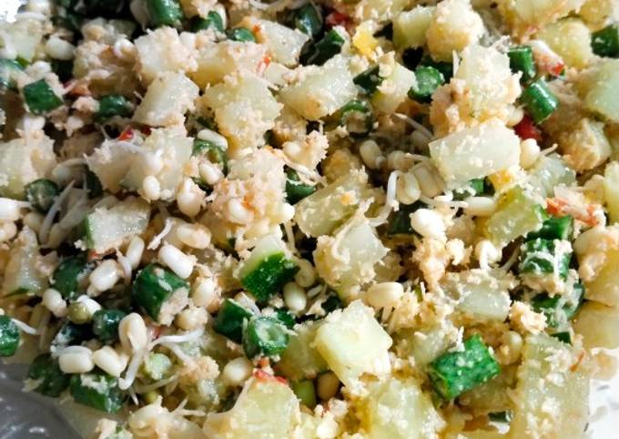 Cara Bikin Trancam (urap sayur mentah) Rumahan