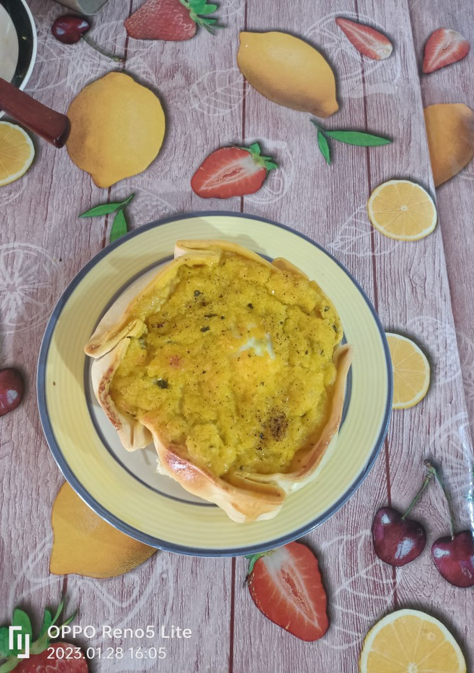 Una foto de Pastel de choclo en masa, receta fácil