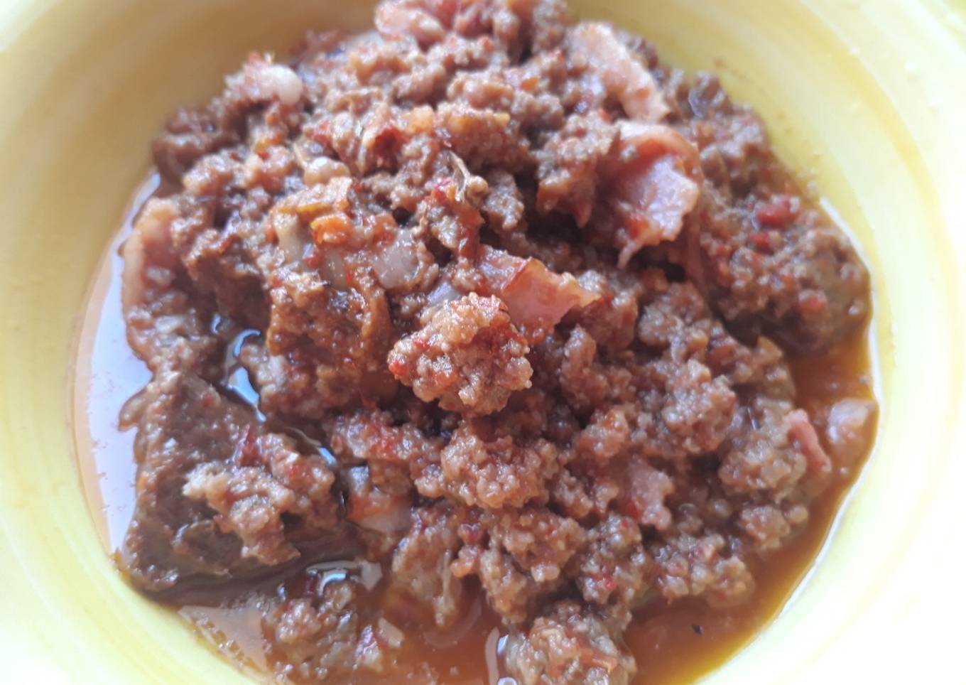 Corn beef sauce