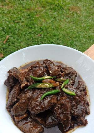 Gambar Daging Masak Hitam dari Dinda utk Kanda😆
