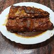 Costillas en salsa de miel y mostaza