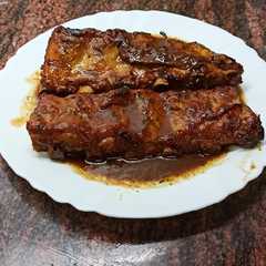 รูปของ Costillas en salsa de miel y mostaza