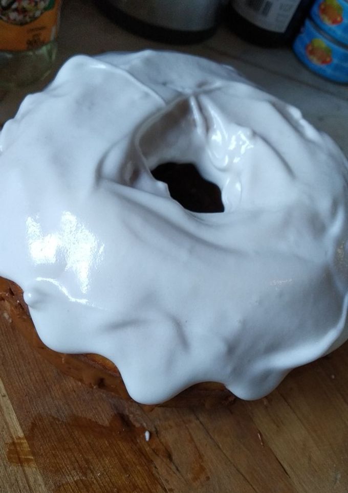 Una foto de Torta marmolada! Con merengue