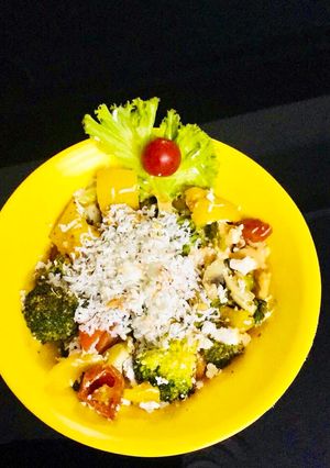 A picture of #Cheese Diet Salad.