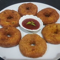 A picture of Chicken donuts.