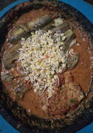 Foto resep Terong kukus sambel kemiri dan santan