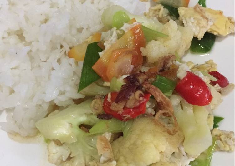 Resep Capcay goreng kembang kol Lezat