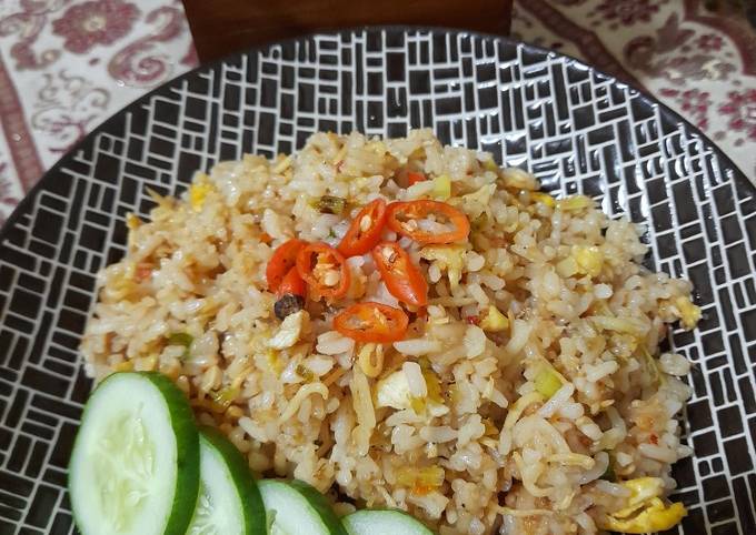 Resep mudah bikin Nasi Goreng Teri Kampung 🍚🌶🦐  nagih banget