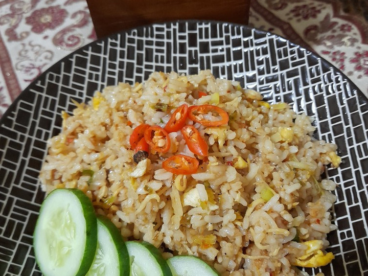  Resep mudah bikin Nasi Goreng Teri Kampung 🍚🌶🦐  nagih banget