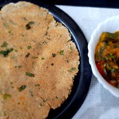 A picture of Wheat Bran flour Roti.