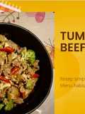 Tumis beef slices