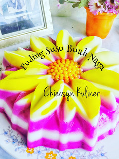 Foto resep Puding Susu Buah Naga