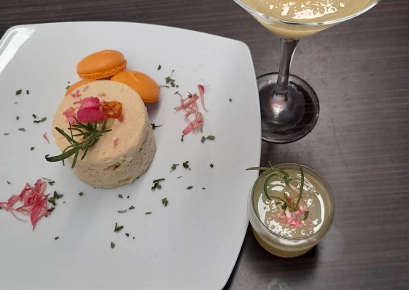 Sorbet de naranja con vino blanco