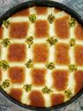 بسبوسة الكاروهات طعم وشكل رائع 😋😋😋
