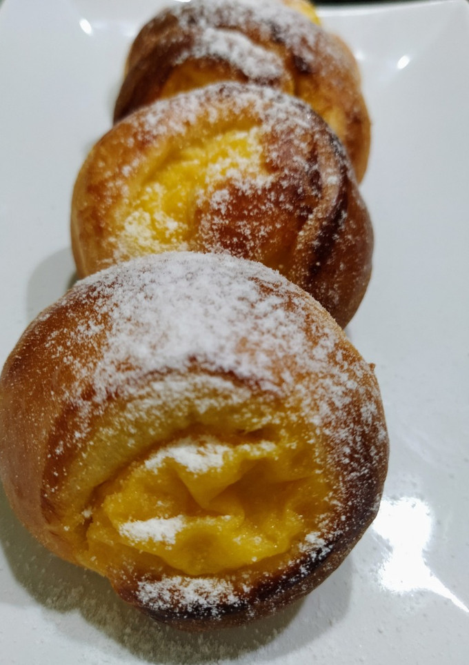 Una foto de Espirales con crema pastelera