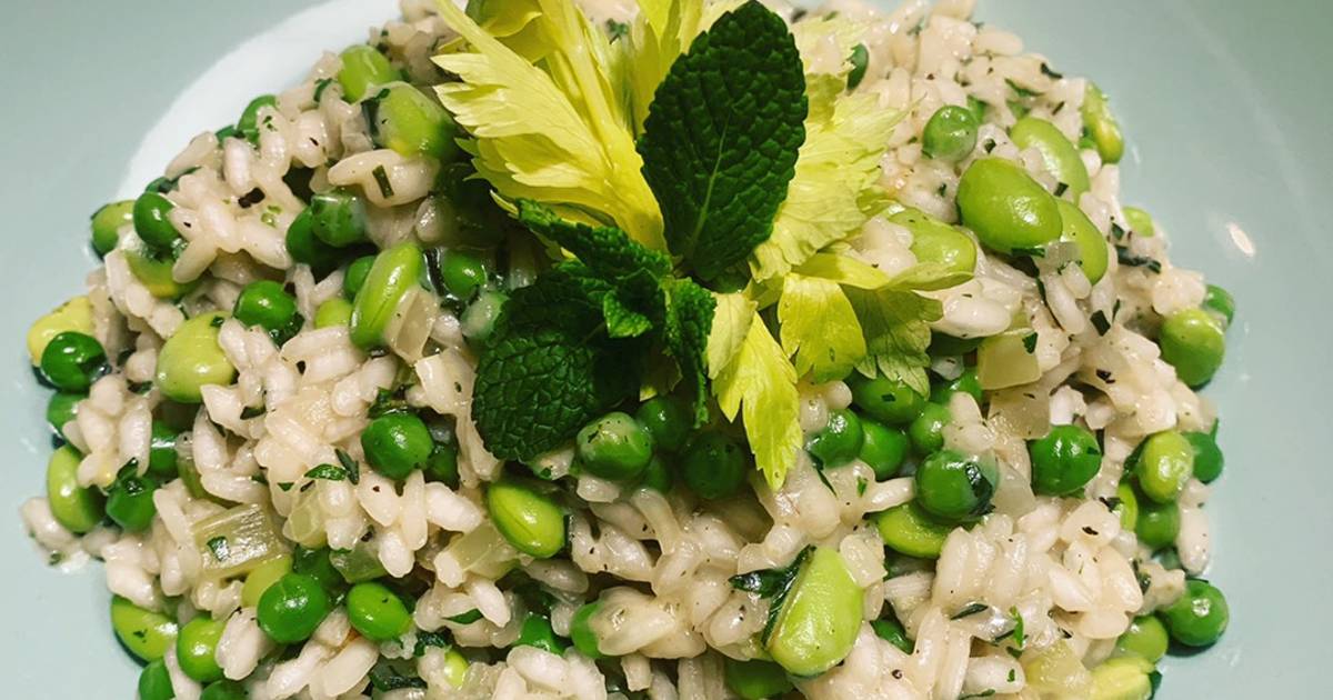 Edamame Bean & Minted Pea Risotto Recipe by ChefAnton Cookpad