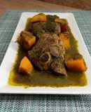 Receta peruana/cordero en salsa verde