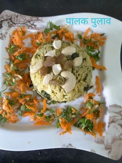 पालक पुलाव (palak pulao recipe in Hindi) रेसिपी मुख्य फोटो