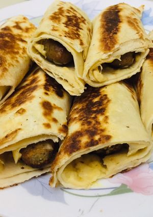 صورة لوصفة كفته الفراخ بعيش التورتيلا