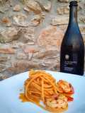 Spaghetti fichi d'india, gamberi e limone