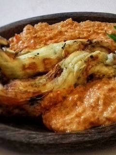 Foto resep Terong Bakar Sambal Kacang #pr_dibumbukacangin