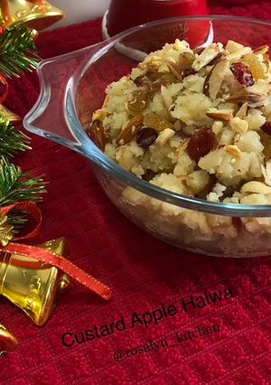 A picture of Custard Apple Halwa.