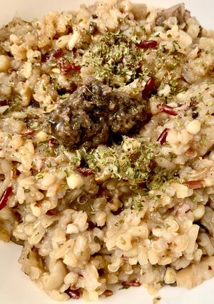 รูปของ Vegan Truffle mushroom risotto รีซอตโต้ซอสเห็ดทรัฟเฟิลมังสวิรัติ