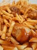 Macarrones con albóndigas