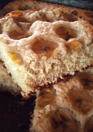 Una foto de Torta de avena y banana