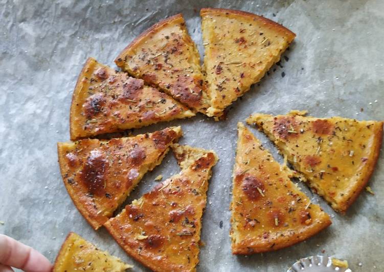 Italian gluten free oven-baked flatbread