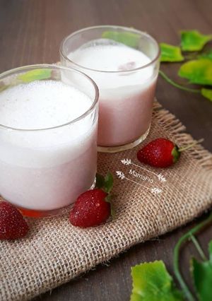 Foto resep Strawberry Smoothies non Sugar