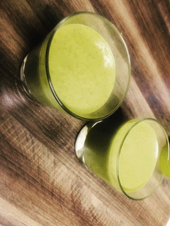 A picture of Green Smoothie with Peanut Butter.