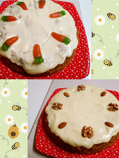 Una foto de Tarta de zanahoria o de almendras y nueces "al microondas"