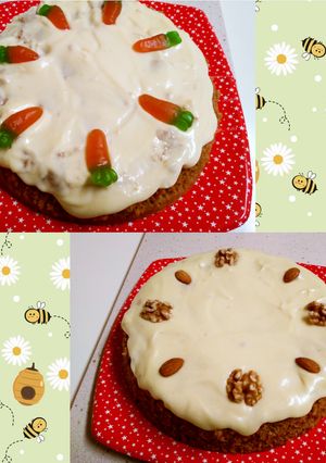 Una foto de Tarta de zanahoria o de almendras y nueces "al microondas"
