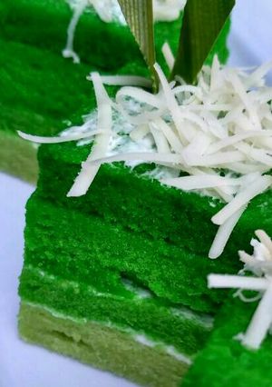 Foto resep Ombre Pandan Cheese Cake